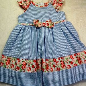 Gently used little girl dress,size 18M,Bonnie baby brand